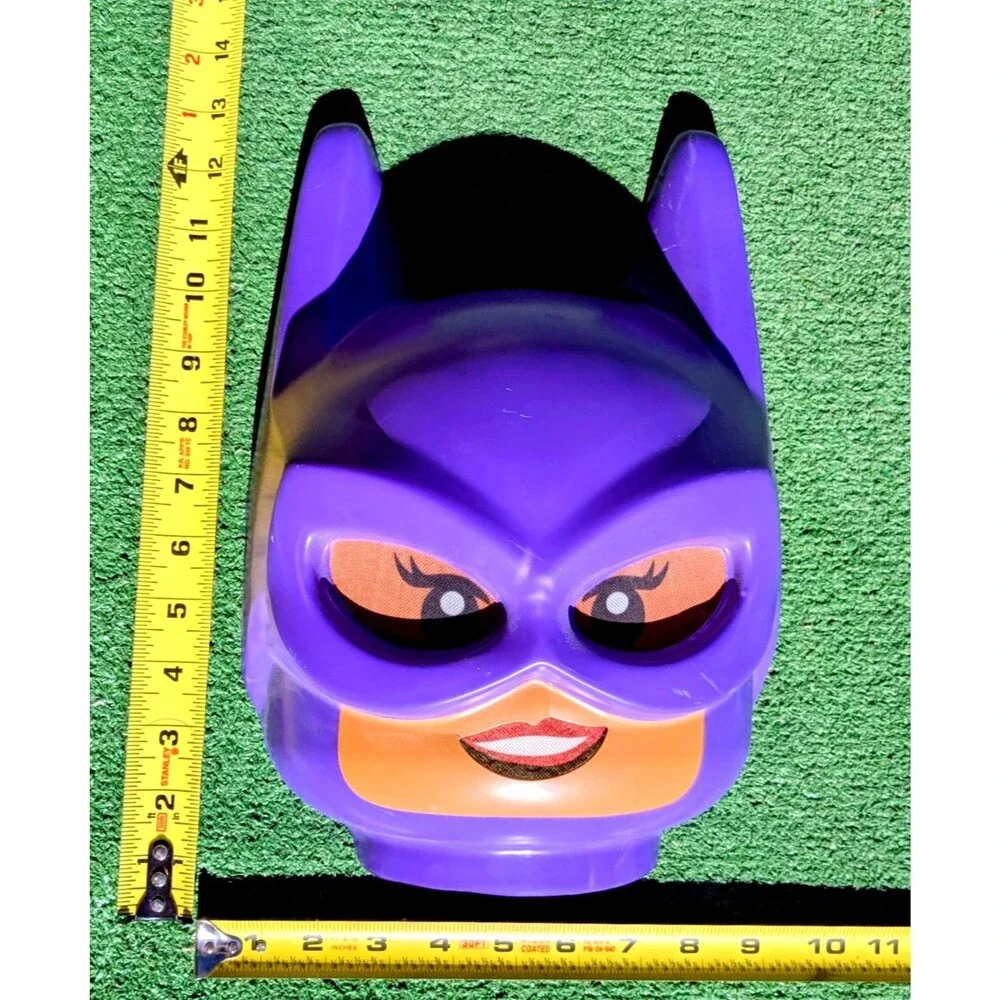 Girl's Lego Batman Movie Batgirl Halloween Costume Mask Kids Small 4-6X Cracked